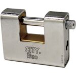 Lucchetto antiscasso corazzato aditus iseo ottone/acciaio sabbiato chiavi 3 mm 70