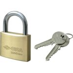 Lucchetto 21010 logo ottone arco cromato chiavi 2 mm 20