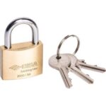 Lucchetto locking-line pop 20010 cisa ottone arco cromato chiavi 3 mm 20