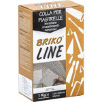 Collante maioliche polvere briko line grigio kg 1
