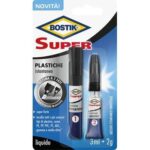 Bostik super plastiche attivatore + adesivo ml 3+2