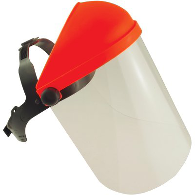 Visiera policarbonato fast pro h.cm 30 + reggicapo + coprifronte