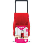 Carrello portaspesa argo new gimi rosso cm 37x33 h.cm 96