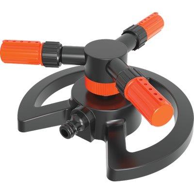6310606.jpg Irrigatore 3 bracci evo su base stars plastica circolare innesto rapido passante self - immagine 1