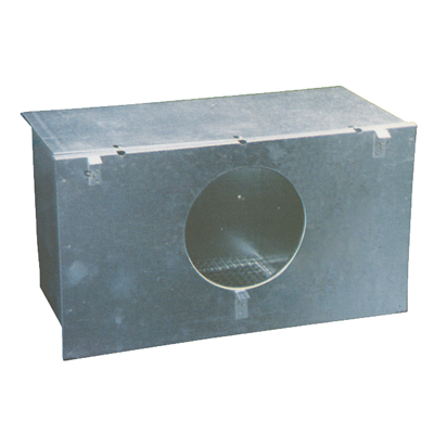NIDO ESTERNO X GABBIA CONIGLI OMZ ACCIAIO ZINC CM 45X24 H.CM 25