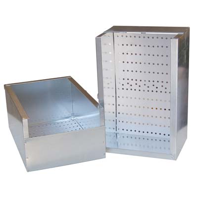 NIDO INTERNO X GABBIA CONIGLI ACCIAIO ZINC CM 40X24 H.CM 14