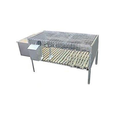 GABBIA X CONIGLI 1 FATTRICE ACCIAIO ZINCATO CM 100X50 H.CM 60