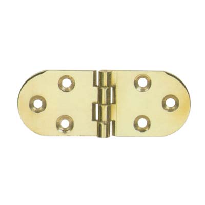 CERNIERA A BISCOTTO OTTONE LUCIDO MM 80X30