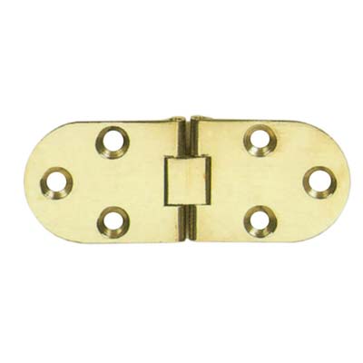 CERNIERA A BISCOTTO + FERMO OTTONE LUCIDO MM 80X30