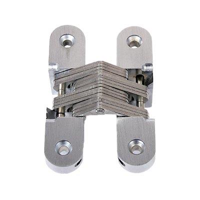 CERNIERE OVALI INVISIBILI A LAMELLE ACCIAIO NICHELATO MM 95,3X19 CF=PZ 2