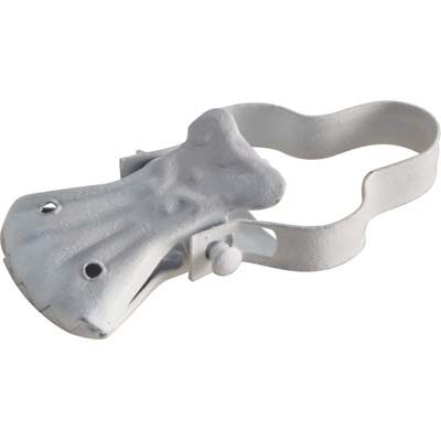 PINZA BAROCCO X ANELLO TENDA ACCIAIO BIANCO + ARCO