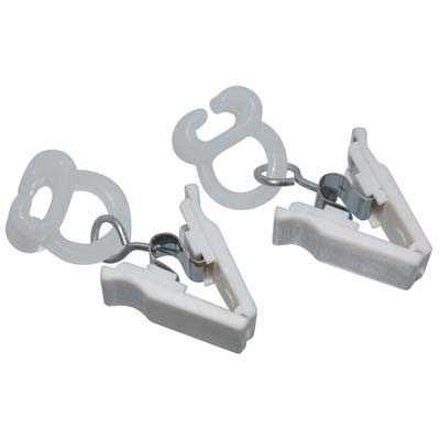 SCORREVOLE TENDA + PINZA GIREVOLE PLASTICA CF=PZ 100