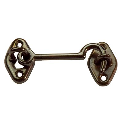FERMAPERSIANE A GANCIO OTTONE BRONZATO + PIASTRINA MM  60