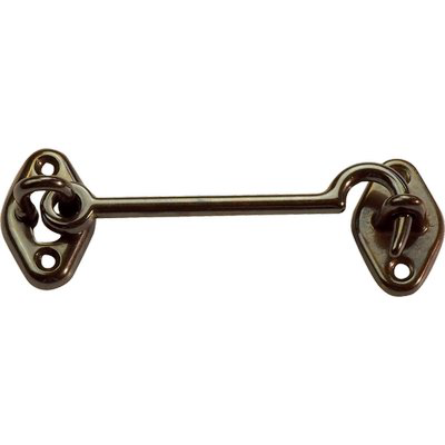 FERMAPERSIANE A GANCIO OTTONE BRONZATO + PIASTRINA MM  80