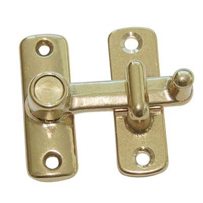 TAVELLINO A SCATTO OTTONE LUCIDO MM 16X50 H.MM 19 + INCONTRO MM 16X50 I.MM 15