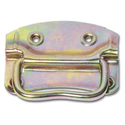 MANIGLIA AMERICANA X BAULE ACCIAIO OTTONATO MM 110X85