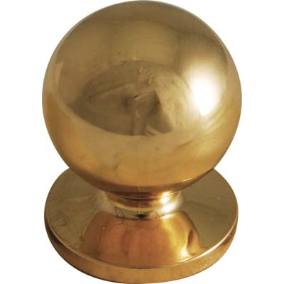 POMOLO OTTONE TORNITO SFERICO LUCIDO MM 20X25