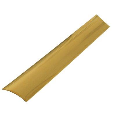 PIAGGIA ADESIVA PAVIMENTO PARI LIVELLO OTTONE LUCIDO MM 35 L.CM 166 MM 0/4