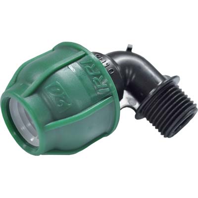 GOMITO A COMPRESSIONE FILETTO MASCHIO PN10 MM 16X3/4M