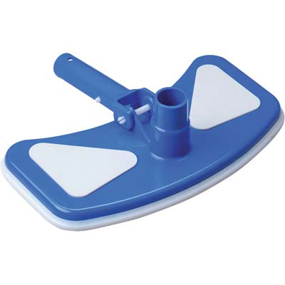 SPAZZOLA PISCINA ASPIRANTE RETTANGOLARE DOMUS ATTACCO MM 28 TUBO MM 32/38 CM 29X13