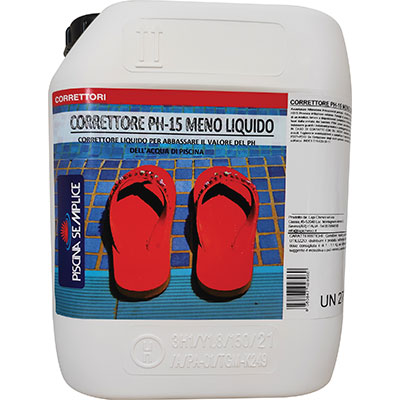 REGOLATORE PH MENO 15% X PISCINA LAPI LIQUIDO LT  5