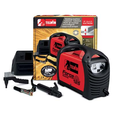 SALDATRICE INVERTER FORCE 125 TELWIN VOLT 230 A   80 ACCESSORIATA