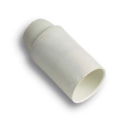 PORTALAMPADA CAMICIA LISCIA RESINA BIANCO E14 M10X1