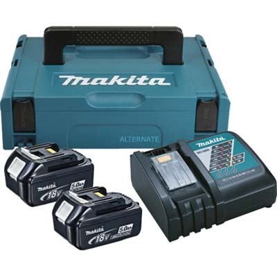 KIT ENERGIA LITIO 197624-2 MAKITA VOLT 18X2 AH 5,0 + CARICABATTERIA