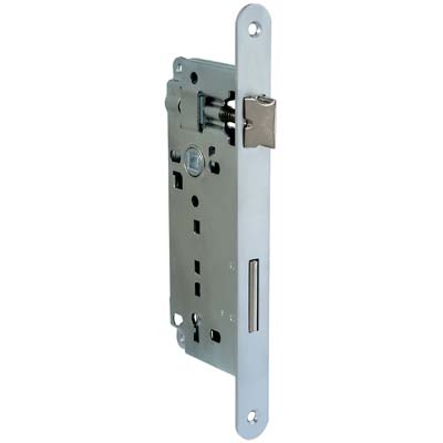 SERRATURA PATENT B.TONDO CROMO OPACO 040T BONAITI I.MM 90 F.MM 22 E.MM 50