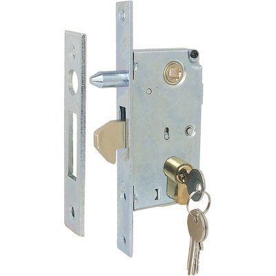 SERRATURA CANCELLO INFILARE A GANCIO S001 WORKIT B.Q ZINC F.MM 22 C.SAGOM M1+Q8 E.MM 30