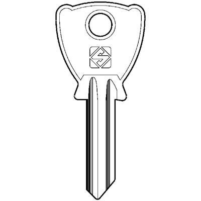 CHIAVE PIATTA BETA BE202 SILCA OTTONE NICHELATO