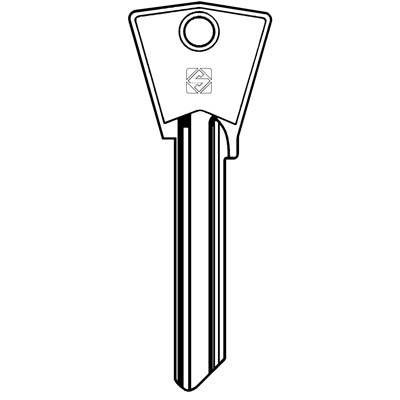CHIAVE PIATTA GENTILI CIL6 SILCA OTTONE NICHELATO