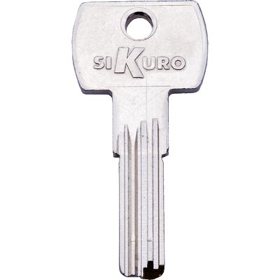 CHIAVE PUNZONATA ILSA BK008 ORIGINALE OTTONE NICHELATO