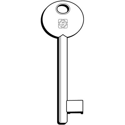 CHIAVE PATENT 6P1D SILCA OTTONE NICHELATO