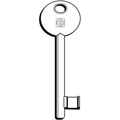 CHIAVE PATENT 6P1S SILCA OTTONE NICHELATO