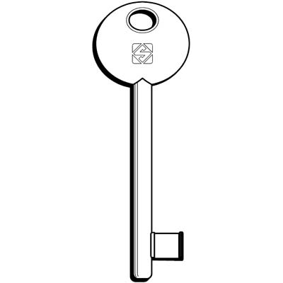 CHIAVE PATENT 6P2S SILCA OTTONE NICHELATO