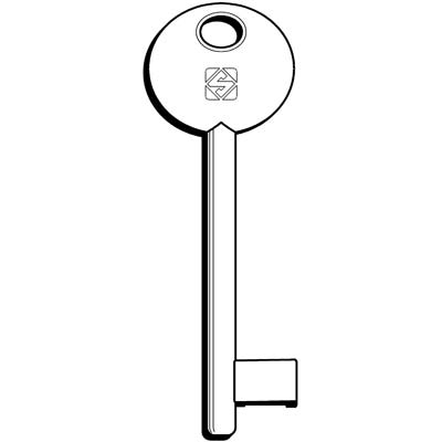 CHIAVE PATENT 6P3D SILCA OTTONE NICHELATO