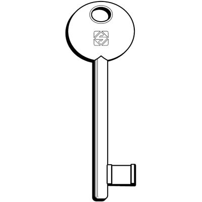 CHIAVE PATENT 6P3S SILCA OTTONE NICHELATO