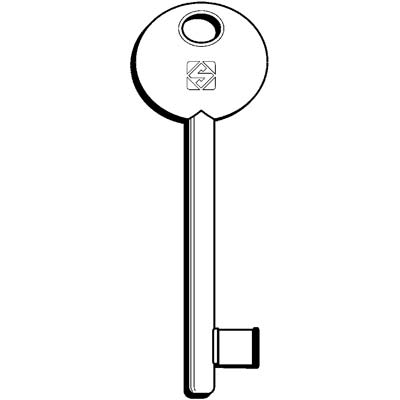 CHIAVE PATENT 6P2S SILCA OTTONE