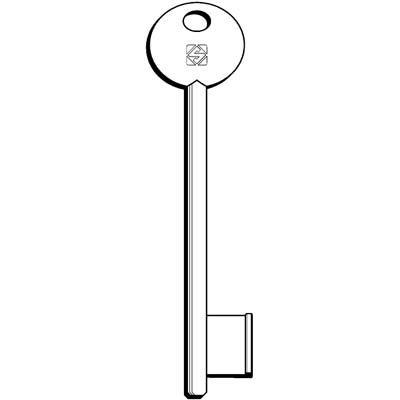 CHIAVE PATENT 6P7S SILCA OTTONE