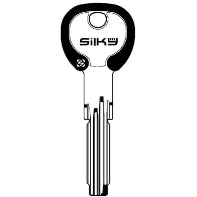 CHIAVE PUNZONATA CISA CS70DZ SILKY SILCA OTTONE NICHELATO