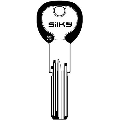CHIAVE PUNZONATA ISEO IE26DZ SILKY SILCA OTTONE NICHELATO