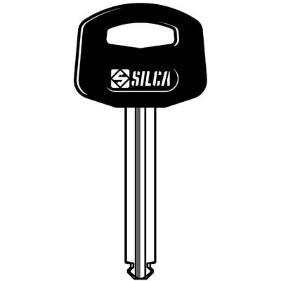 CHIAVE PUNZONATA ABUS AB60P SILCA OTTONE NICHELATO