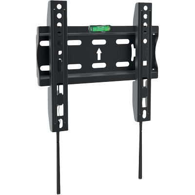 SUPPORTO TV PIATTA QUADRO 1 BRAVO ACCIAIO VERNICIATO NERO 15"/40" KG 30