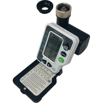 CENTRALINA IRRIGAZIONE AMICO +1 METAL RAIN INNESTO RAPIDO 3/4F 2XSTILO AA VOLT 1,5