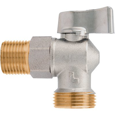 RUBINETTO A SFERA X LAVATRICE 392 ITAP OTTONE CROMATO 1/2MX3/4M