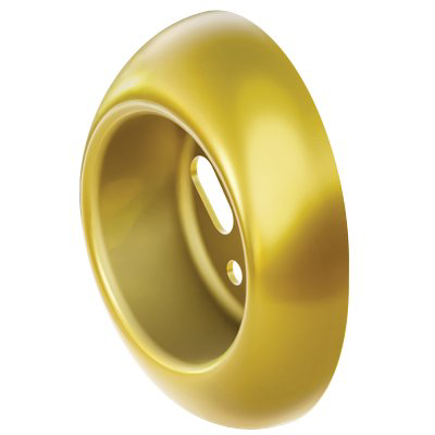 BOCCHETTA ANTISTRAPPO DEFENDER MRM500 DISEC INOX OTTONE LUCIDO PVD I.MM 38 D.MM 50 H
