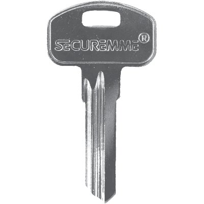 CHIAVE PIATTA SECUREMME KY ORIGINALE OTTONE NICHELATO